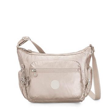 Kipling Gabbie Small Metallic Çapraz Askılı Çanta Gümüş | TR 2072YX